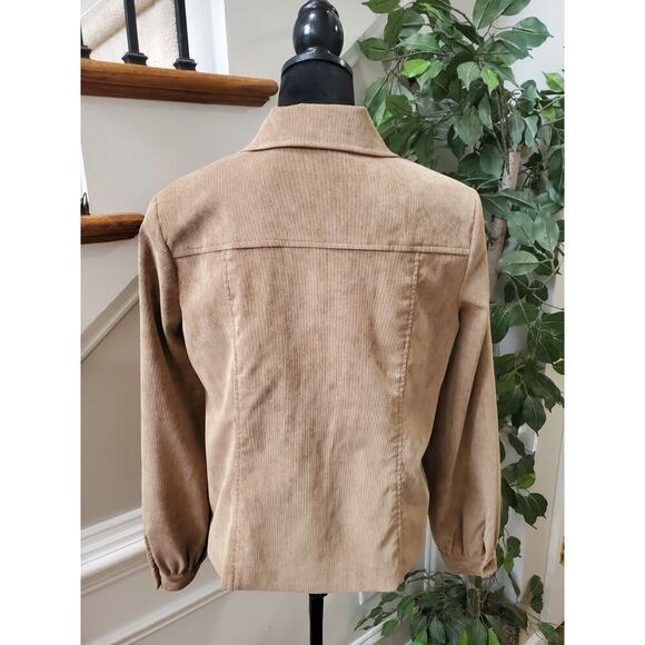 Erin London Womens Brown Single Breasted Three Buttons Front Coat Size Medium - Picture 7 of 13